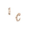 Boucles d'Oreilles Chopard Ice Cube Diamants Or Rose