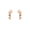 Boucles d'Oreilles Chopard Ice Cube Diamants Or Rose