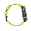 Montre Garmin Fenix 8 47mm AMOLED Sapphire Titane Bracelet Titane + Silicone Noir & Jaune