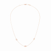 Collier Menottes Dinh Van R5 or rose sur chaîne