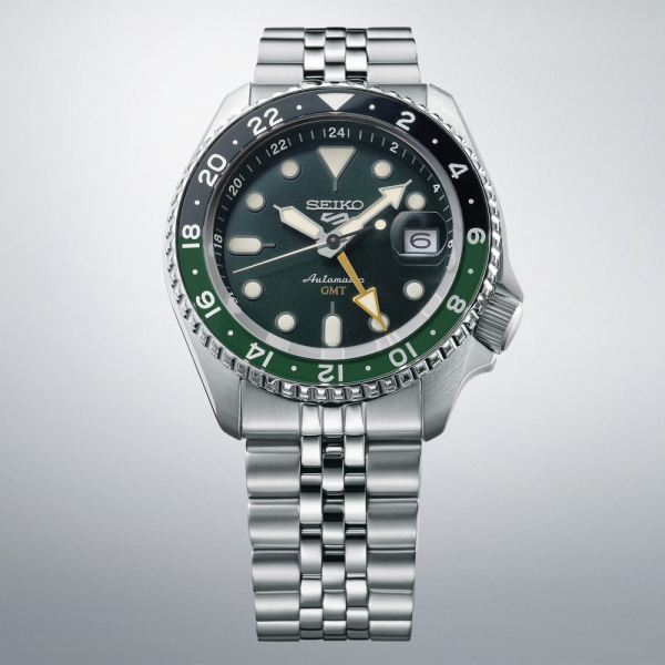 Montre Seiko 5 Sports SSK035K1 ports GMT - SKX cadran vert