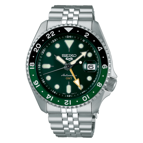 Montre Seiko 5 Sports SSK035K1 ports GMT - SKX cadran vert