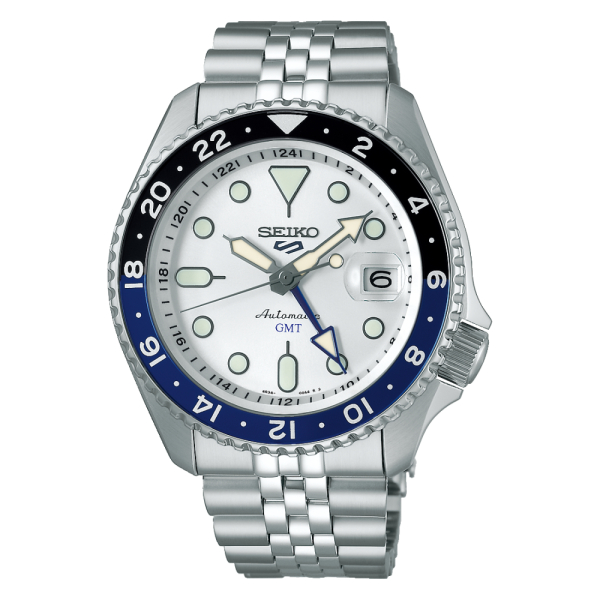 Montre Seiko 5 Sports SSK033K1 ports GMT - SKX cadran Blanc