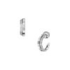 Boucles d'Oreilles Chopard Ice Cube Diamants Or Blanc