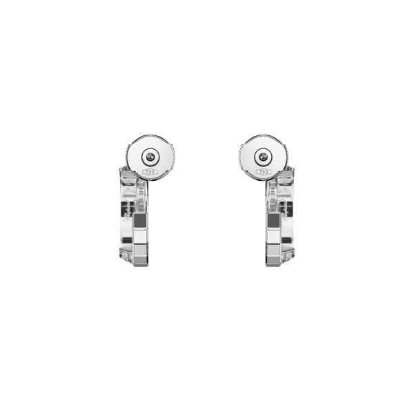 Boucles d'Oreilles Chopard Ice Cube Diamants Or Blanc