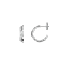 Boucles d'Oreilles Chopard Ice Cube Diamants Or Blanc