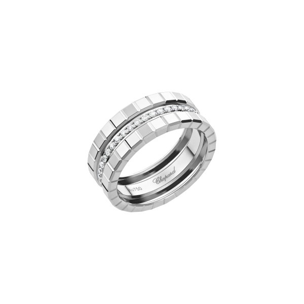 Bague Chopard Ice Cube Diamants Or Blanc