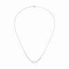 Collier Dinh Van Maillon Petit Modèle or blanc et diamants