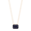 Collier Ginette NY Jumbo Midnight Blue Sandstone On Chain