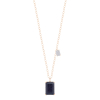 Collier Ginette NY Jumbo Midnight Diamond & Blue Sandstone On Chain