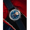 Montre Depancel Allure chronographe cadran bleu bracelet cuir