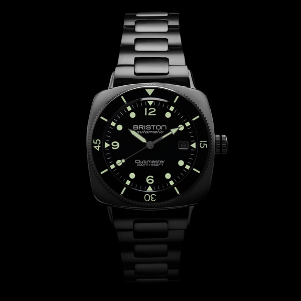 Montre Briston Clubmaster Legend Diver Acier Cadran Noir