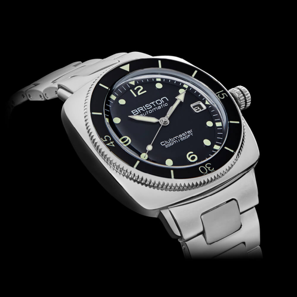 Montre Briston Clubmaster Legend Diver Acier Cadran Noir