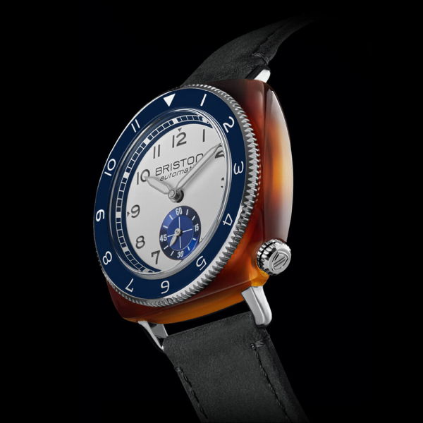 Montre Briston Clubmaster Legend Petite Seconde Bleu & Blanc