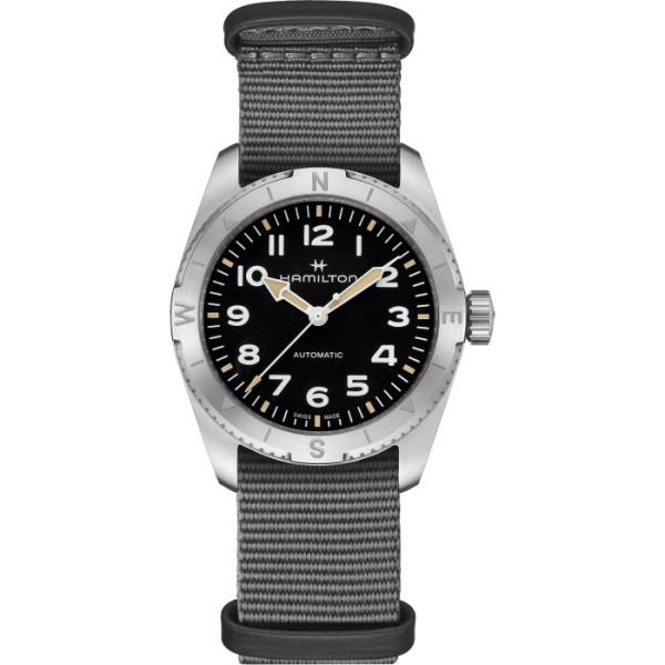 Montre Hamilton Khaki Field Expedition Auto Bracelet Textile Gris