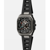 Montre BELL & ROSS BR-X5 Racing Bracelet Caoutchouc Noir