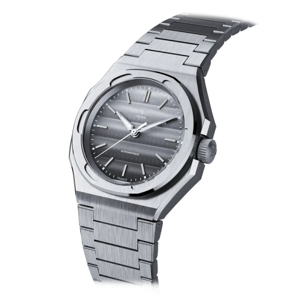 Montre Yema Wristmaster Traveller 39mm Cadran Gris