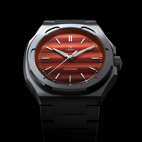 Montre Yema Wristmaster Traveller 39mm Cadran Orange