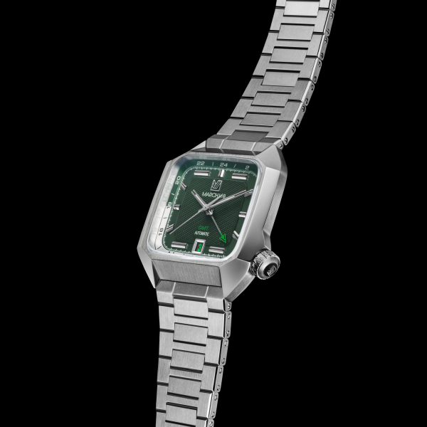 Montre MARCH LA.B AM2 GMT Automatique Grall Bracelet Acier