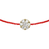 Bracelet Redline Illusion Diamants0.05 ct Or Jaune Fil Rouge