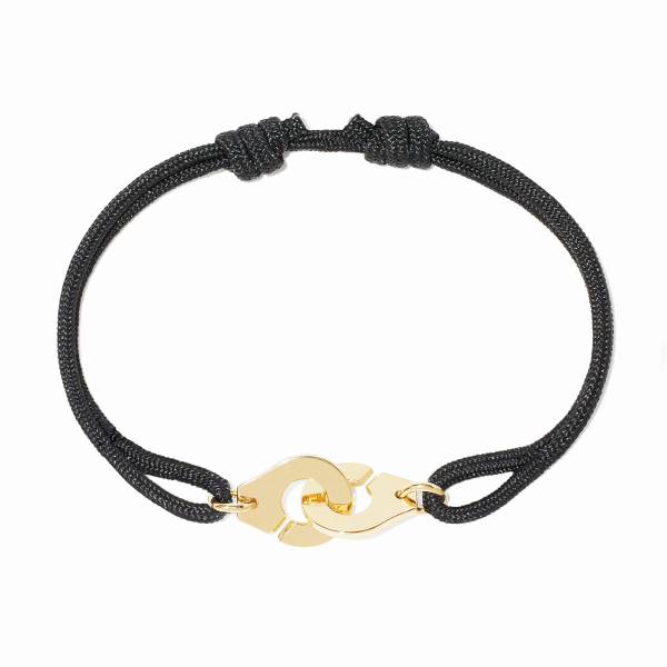 Bracelet Dinh Van Menottes R10Or Jaune sur cordon