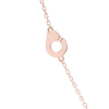 Collier Menottes Dinh Van R5 or rose sur chaîne