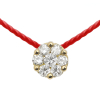 Collier Redline fil avec diamant 0.05 carat en serti invisible or jaune