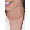 Collier Redline fil avec diamant 0.05 carat en serti invisible or jaune