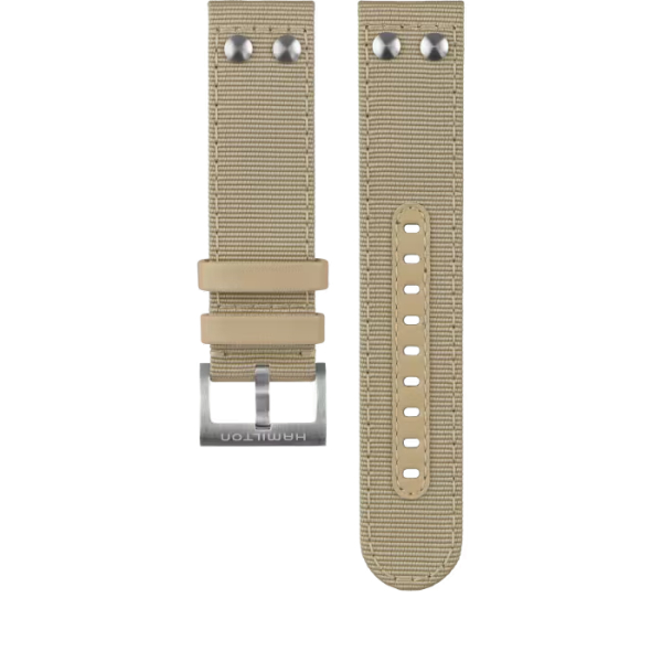 Bracelet Hamilton 22mm Khaki Aviation Textile Beige