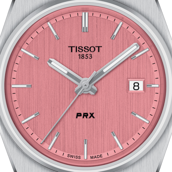 Montre Tissot PRX 35mm Cadran Rose Bracelet Acier inoxydable