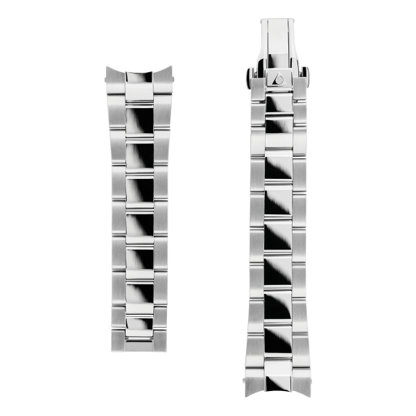 Bracelet Alpina 21MM en acier inoxydable argenté