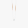 Collier Vanrycke Emoji Cœur Or Rose 18k Et Émail Blanc