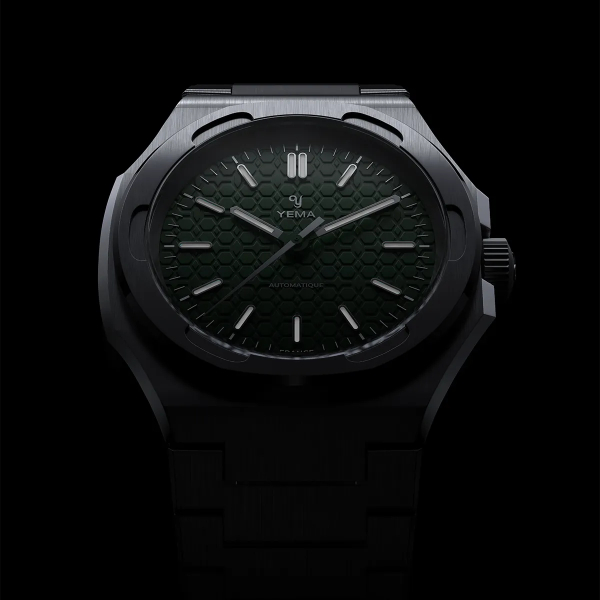 Montre Yema Urban Traveller Cadran Vert Bracelet Acier