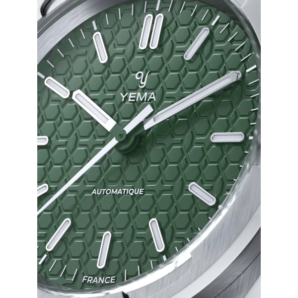 Montre Yema Urban Traveller Cadran Vert Bracelet Acier