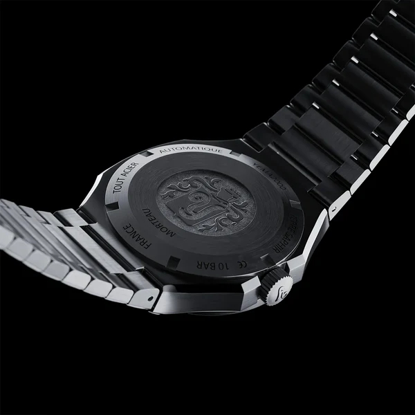 Montre Yema Urban Traveller Cadran Noir Bracelet Acier