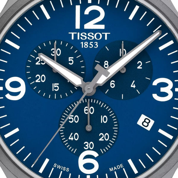 Montre Tissot Chrono XL Classic Bracelet Cuir Cadran Bleu