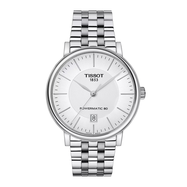 Montre Tissot Carson Premium Cadran Blanc Bracelet Acier