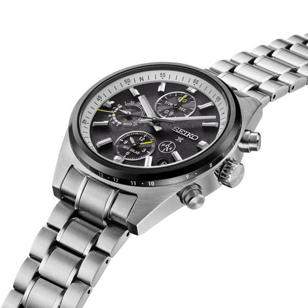 Montre Seiko Prospex SSH167J1 Chronographe GPS Solaire Cadran Noir