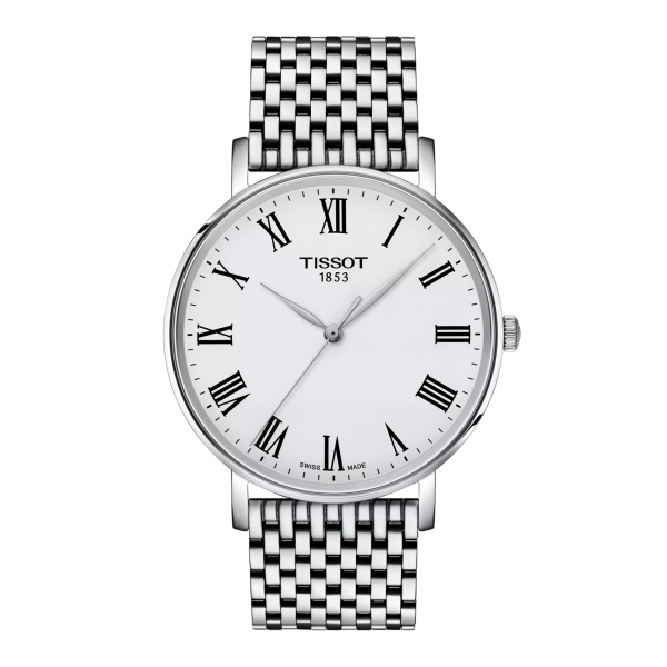 Montre Tissot Everytime 40mm Cadran Argent Bracelet Acier