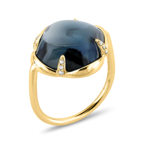 Bague Morganne Bello Songe Topaze Blue London Diamants Or Jaune