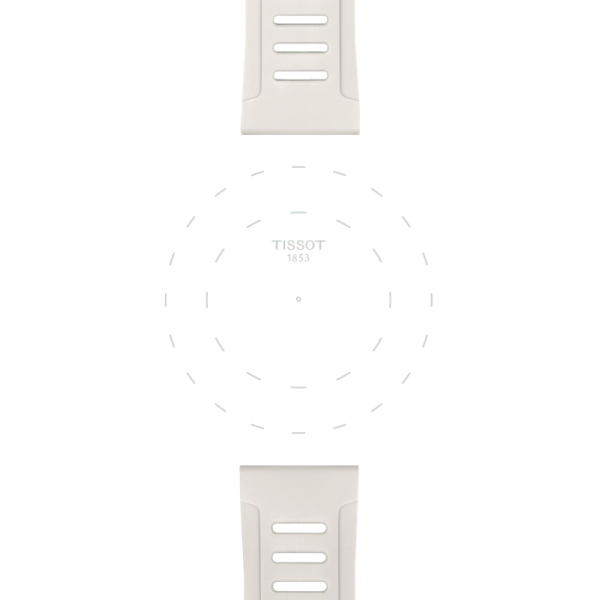 Bracelet Tissot T Touch Connect Sport silicone blanc