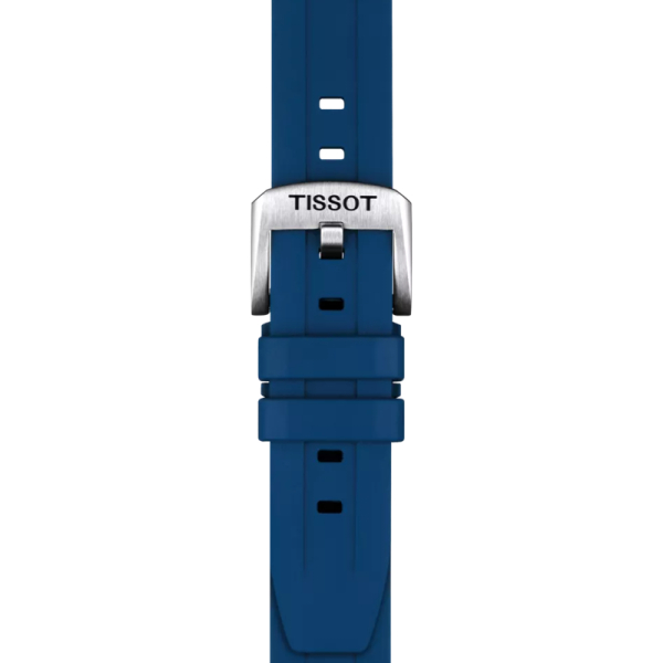 Bracelet Tissot caoutchouc bleu 20mm