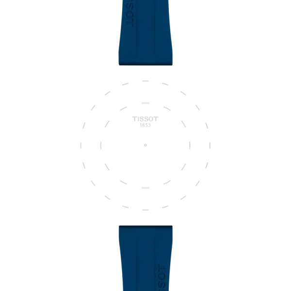 Bracelet Tissot caoutchouc bleu 20mm