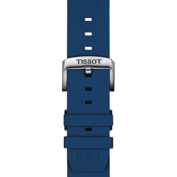 Bracelet Tissot caoutchouc bleu 22mm