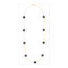 Collier Morganne Bello Or Jaune Trèfle Onyx