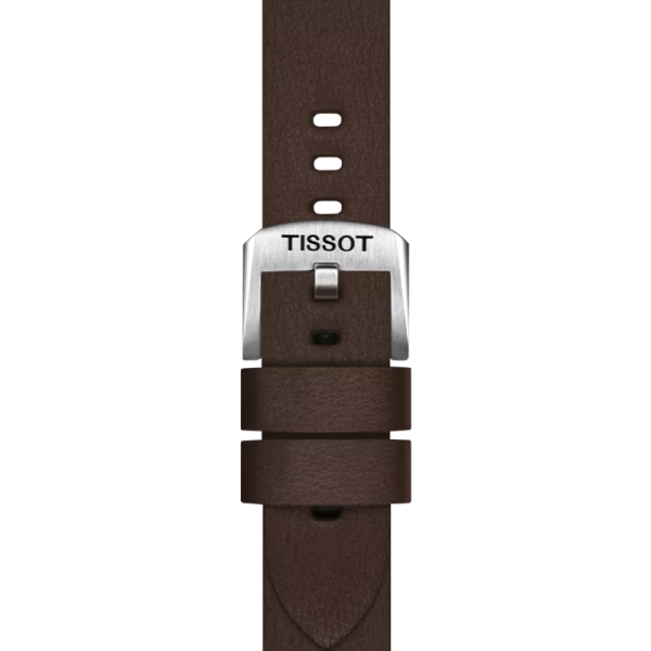 Bracelet Tissot synthétique brun 18mm