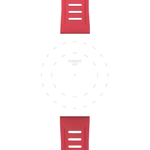 Bracelet Tissot T touch connect sport silicone rouge