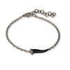 Bracelet Mano J Lucky Corne Noir Titane Diamants Noir