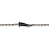 Bracelet Mano J Lucky Corne Noir Titane Diamants Noir