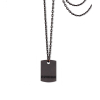 Collier Mano J Titane 22 Diamants Noirs Or Rouge 18kt